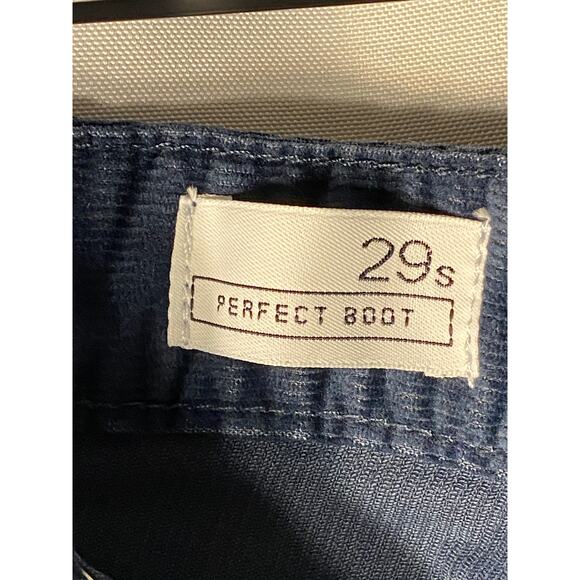 Women's GAP 1969 Perfect Boot Corduroy Pants Jeans Size 29 S Navy Blue NWT - Picture 7 of 11